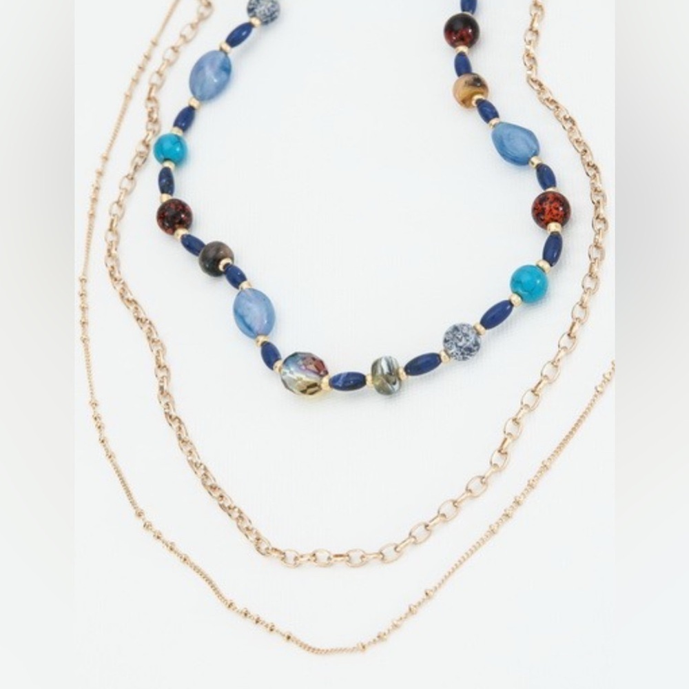 Elegant Multicolor Beaded Necklace Set